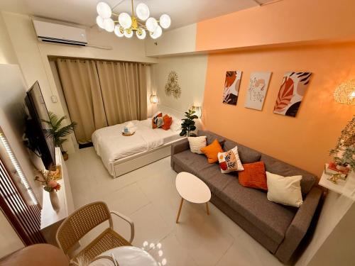 Un lugar para sentarse en Casa Eloise - SMDC Wind Residences, Tagaytay