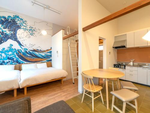 Η κουζίνα ή μικρή κουζίνα στο Oneness Apartment Akasaka 赤坂