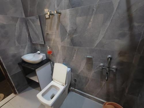 Koupelna v ubytování Hotel OPM