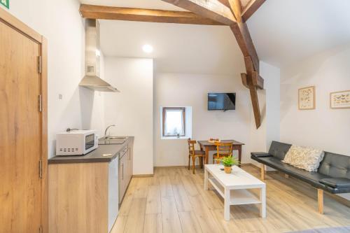 Η κουζίνα ή μικρή κουζίνα στο Casa karrikaburu, acogedores apartamentos rodeados de naturaleza