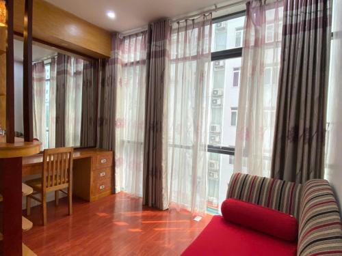 Χώρος καθιστικού στο Moon Hotel Cau Giay