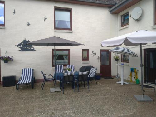 Patio nebo venkovní prostory v ubytování Ferienhaus Kampen