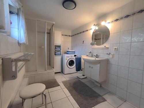 Koupelna v ubytování Ferienhaus Kampen