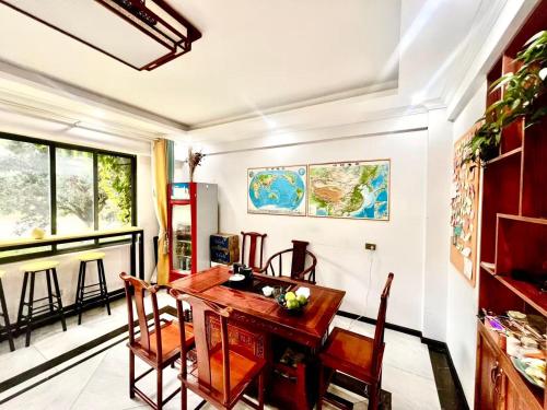 Posezení v ubytování Jie hu er ju hostel