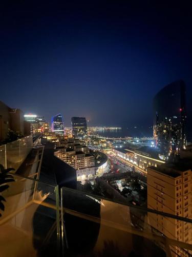A general view of Baku or a view of the city taken from Az apartmant