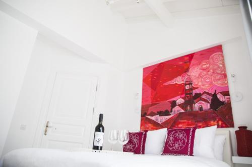 Ένα ή περισσότερα κρεβάτια σε δωμάτιο στο Esinti Hotel