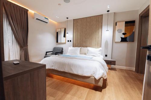 Ένα ή περισσότερα κρεβάτια σε δωμάτιο στο L25 Apartments