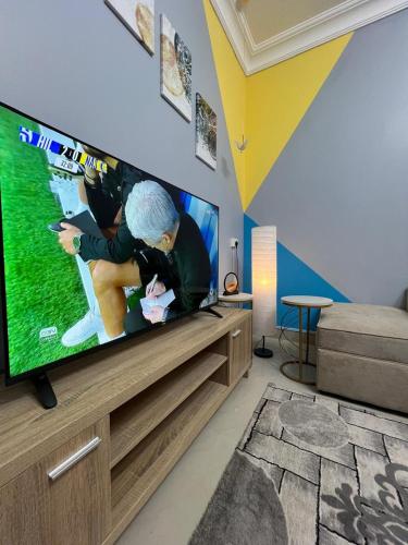 Телевизор и/или развлекательный центр в The Smart Studio 102