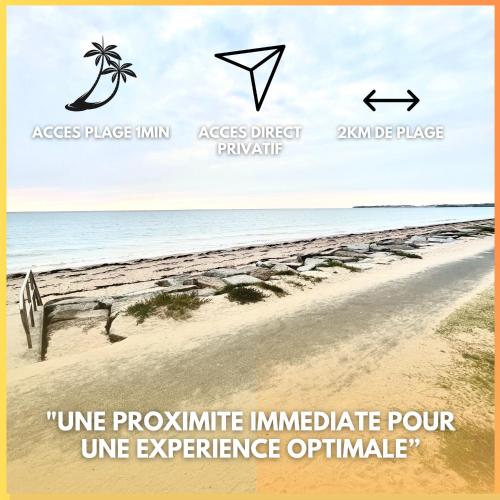 Maison de vacances accès direct plage residence sécurisée