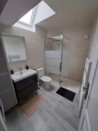 Koupelna v ubytování Gîte Dameryat