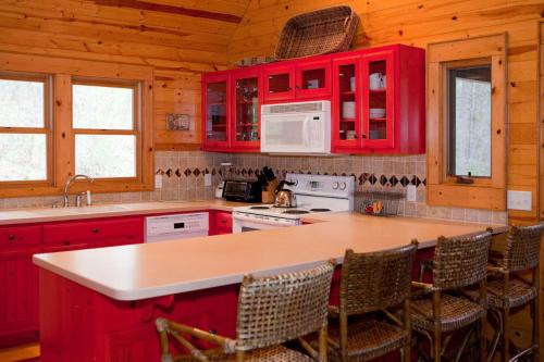 Η κουζίνα ή μικρή κουζίνα στο Ruby Cabin at Splendor Mountain