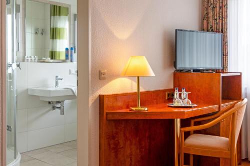 Ένα μπάνιο στο Hotel Mügge am Iberg