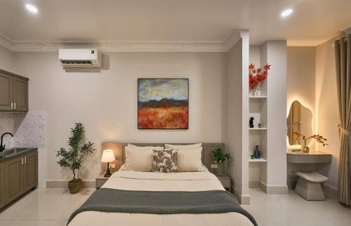 Katil atau katil-katil dalam bilik di Ares Airport Home