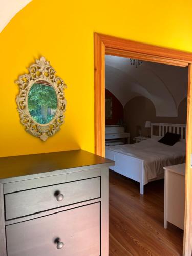 Cama o camas de una habitación en Statek Smilov