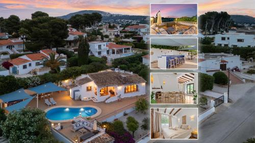 Villa Sunset Moraira mit eigenem Pool, Strandnähe, Klimaanlage, Heizung, Outdoor-Küche, Grill