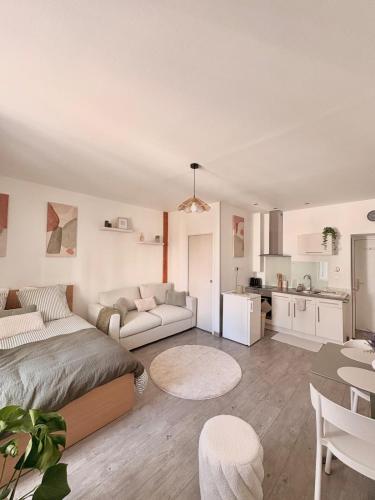 Zona d'estar a Val Malouin