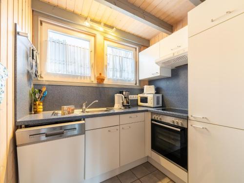 Dapur atau dapur kecil di Ferienpark Mirow in Granzow
