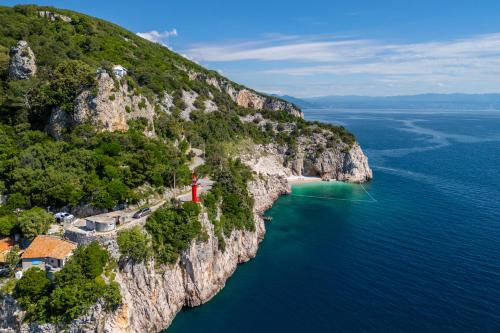 an aerial view of a cliff with the ocean at Apartment Mario in Martina