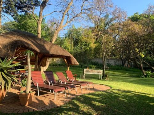 Un jardín fuera de Shepherd Lodge