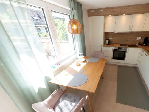 Kuchyň nebo kuchyňský kout v ubytování Bei Heussens