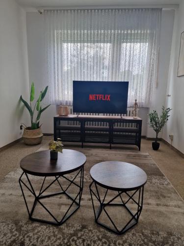 TV a/nebo společenská místnost v ubytování Grimm Apartment 2