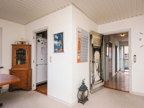a room with a white wall and a hallway at 6 person holiday home in Ansager in Ansager