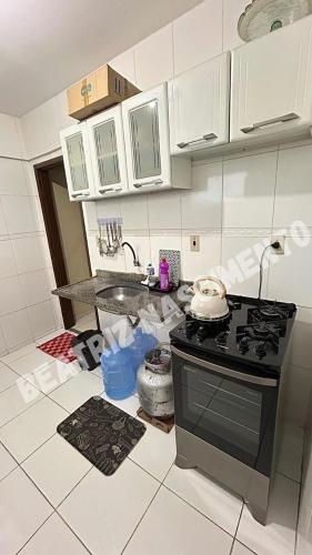 Kuchyň nebo kuchyňský kout v ubytování Apartamento COP 30