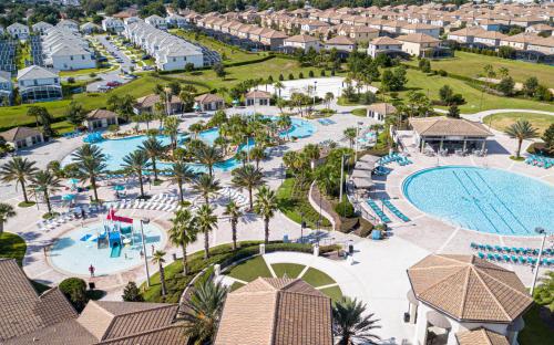 an aerial view of the pool at the resort at Lovely apartments 18 Minutes away from Disney! in Kissimmee