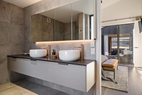 Koupelna v ubytování Mt Cardrona Station Resort