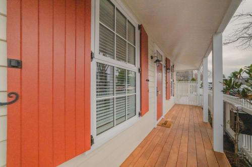 an empty hallway of a house with a window at Modern Central City Retreat - Spacious 3BR and 2Bath 3-storey with Carpark in Linwood