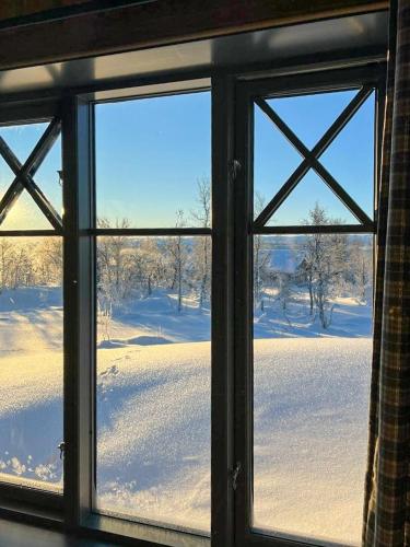Mountain Cabin With Hardangervidda View v zimě