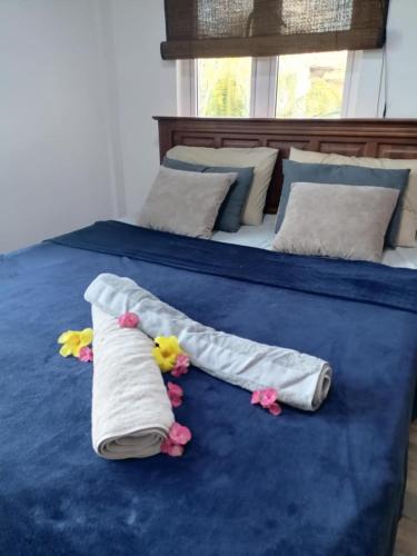 Postel nebo postele na pokoji v ubytování Villa