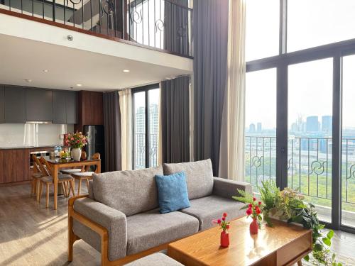 Posezení v ubytování Penstudio - Căn hộ duplex 1 ngủ