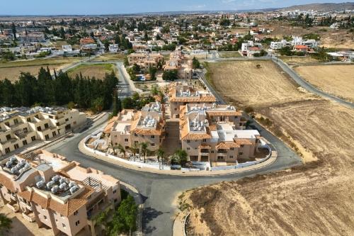 an aerial view of a village with houses at Tersefanou Retreat in Tersephanou
