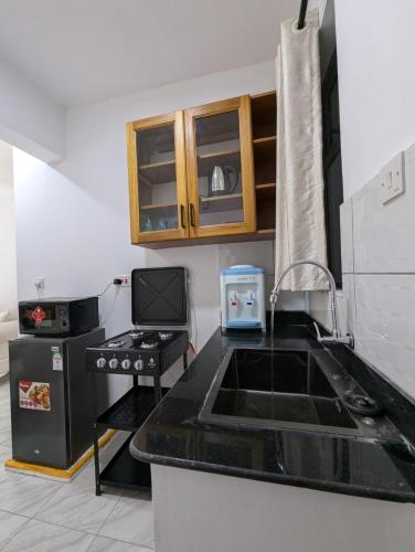 Η κουζίνα ή μικρή κουζίνα στο Nancy's Haven 1 BEDROOM Apartment