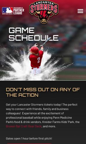 a flyer for a game of skiers game schedule at The Highland Oasis in Ephrata