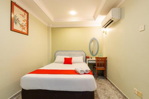 Postel nebo postele na pokoji v ubytování Hotel Fuji