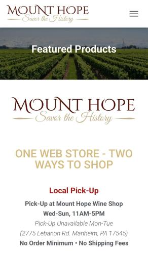 a flyer for mount hope with a picture of a field at The Highland Oasis in Ephrata