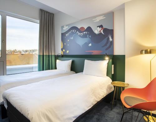 ibis Styles Pforzheimにあるベッド