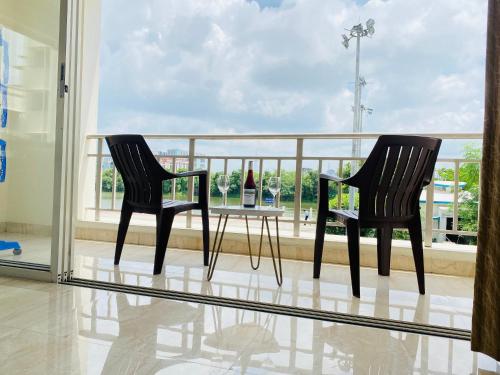 Balkoni atau teres di Olive Service Apartments New Town
