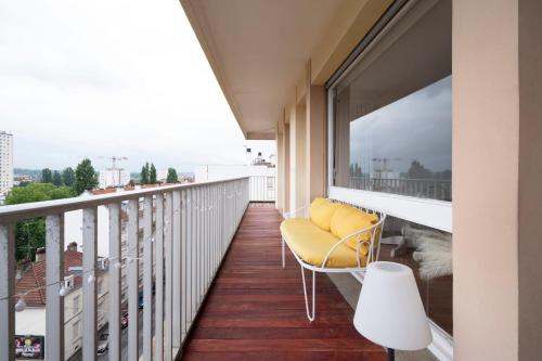 Balkón nebo terasa v ubytování Le Panoramique