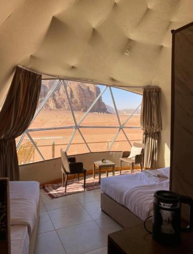 Postel nebo postele na pokoji v ubytování Welcome to Wadi Rum