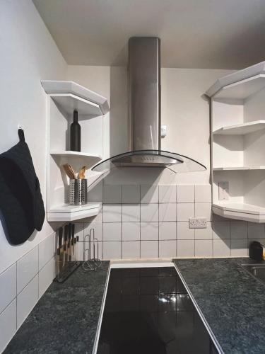 Kuchyň nebo kuchyňský kout v ubytování Modern and cozy apartment in London