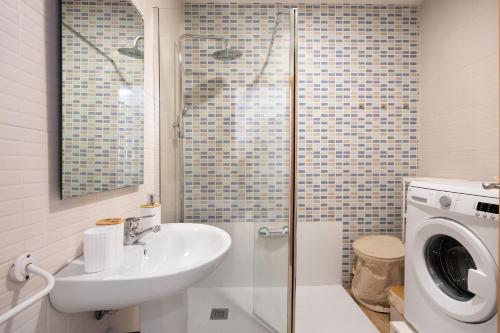 Koupelna v ubytování Marismas Sancti Petri