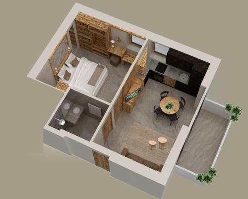 Posezení v ubytování Residence Piz Aot