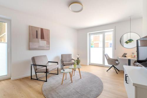 Ruang duduk di Apartment "OSTERNBURG"