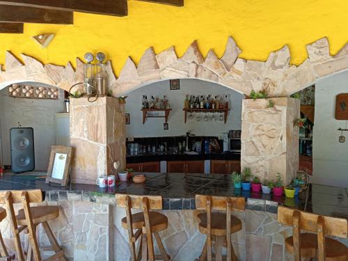 El lounge o bar de Ferienhaus Romantico
