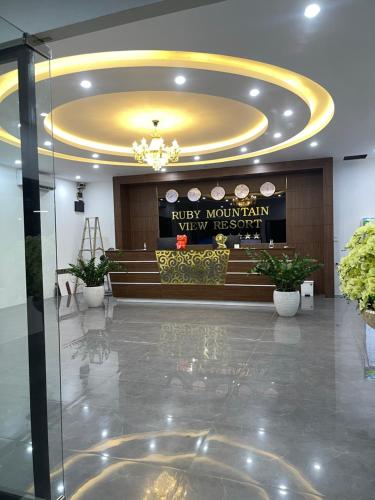 Vstupní hala nebo recepce v ubytování Ruby Mountain View Resort Vang-vieng