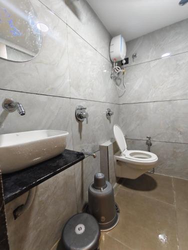 Koupelna v ubytování Hotel Promince