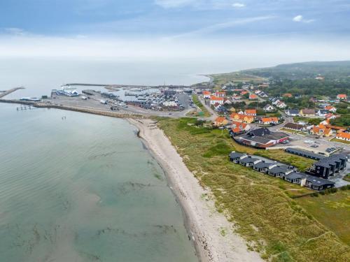 an aerial view of a town next to the beach at Holiday Home Natalija - 100m from the sea by Interhome in Læsø